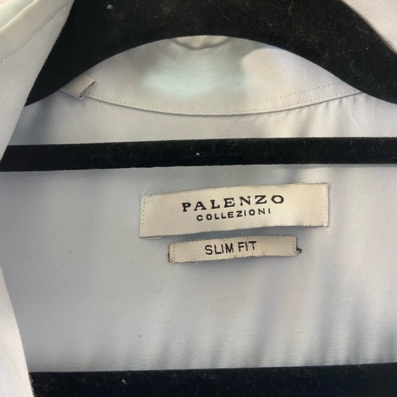 Palenzo Collezioni Men's Button Down Shirt,light blue, (Euro 39/40)US 15.5 - Picture 5 of 7